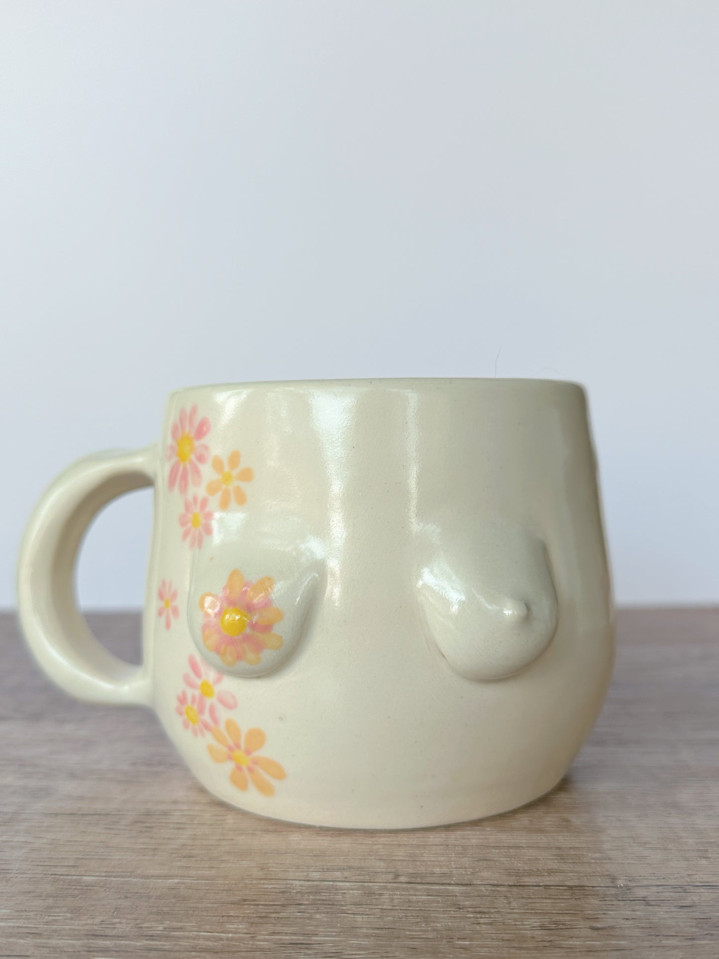 Nice Tits Floral Wave Mug
