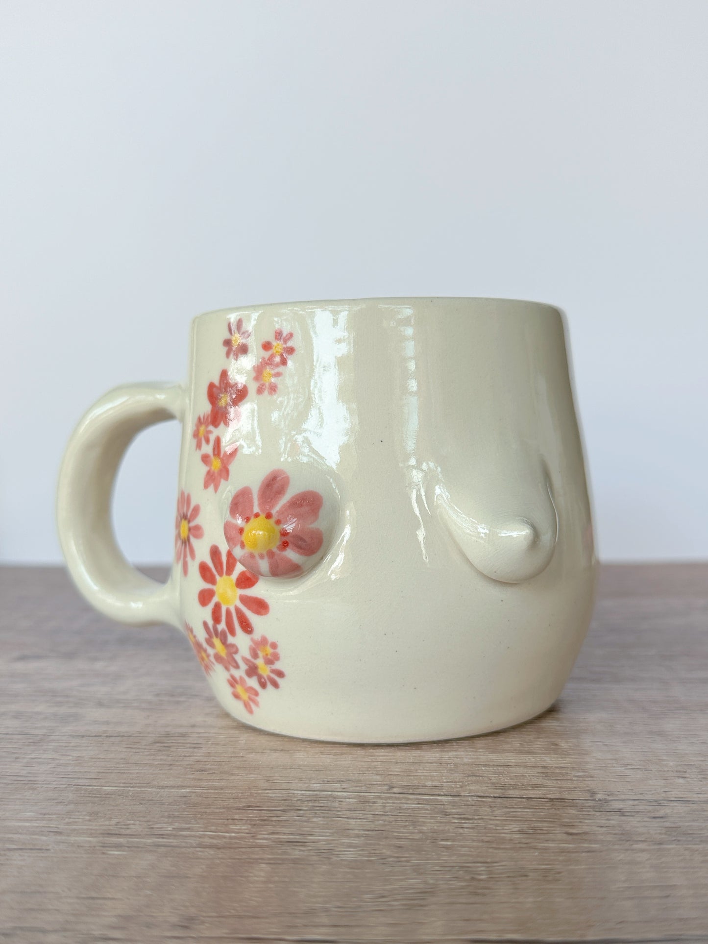 Nice Tits Floral Wave Mug